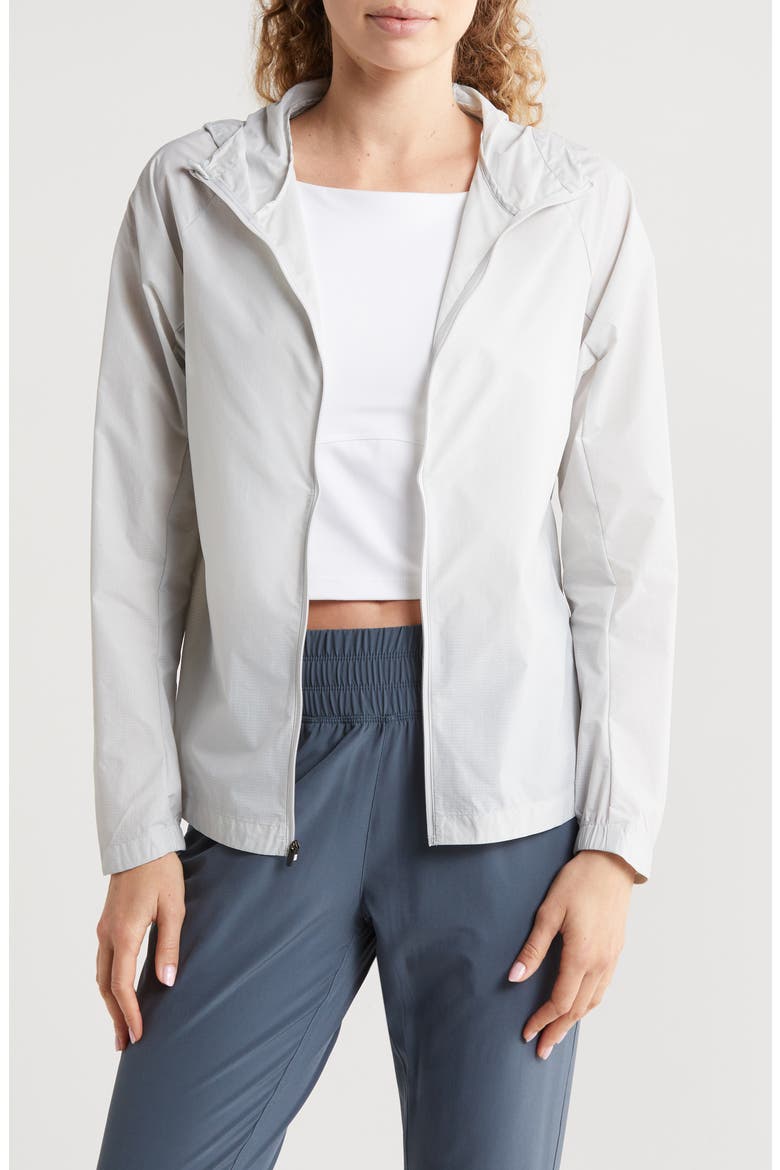 Headwind Water Repellent Jacket, Main, color, LIGHT GREY