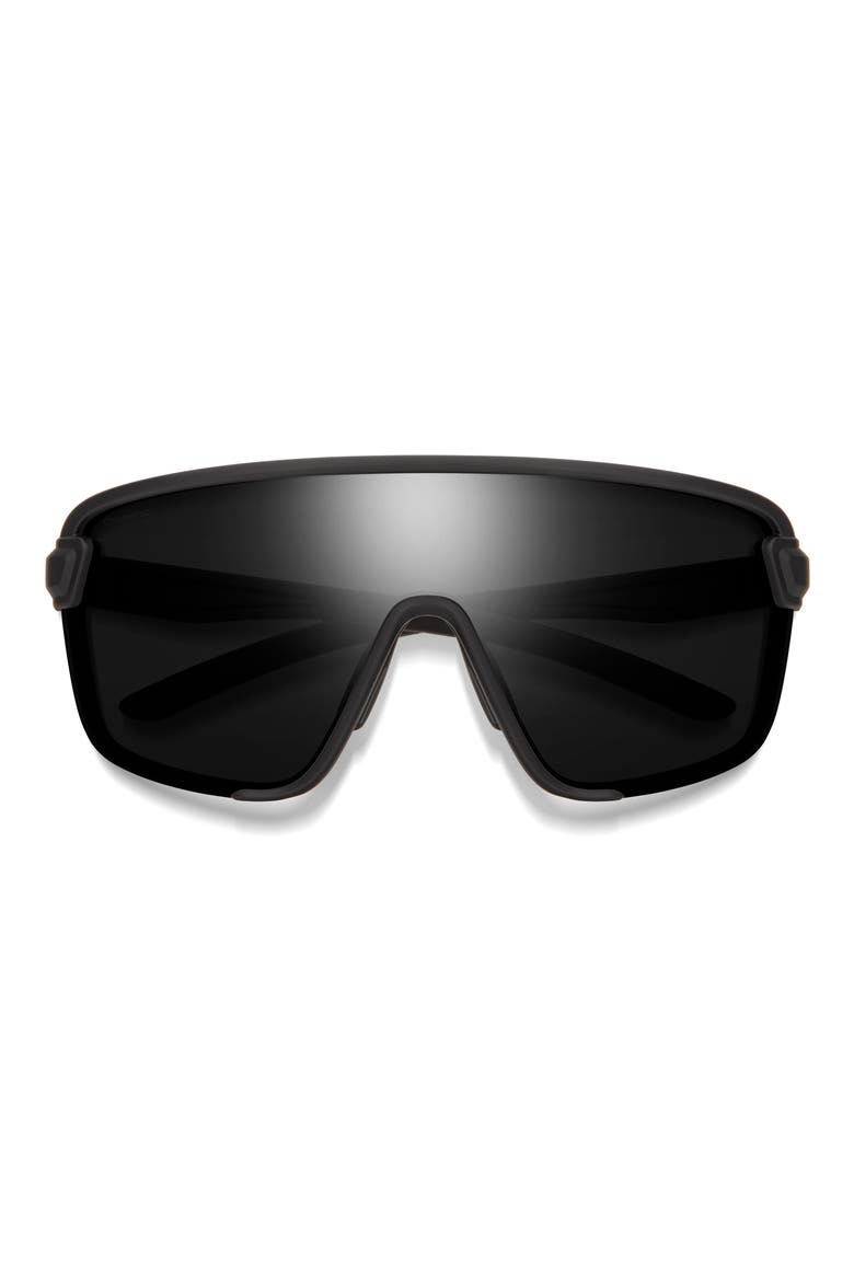 Bobcat 135mm ChromaPop™ Shield Sunglasses, Main, color, MATTE BLACK / CHROMAPOP BLACK