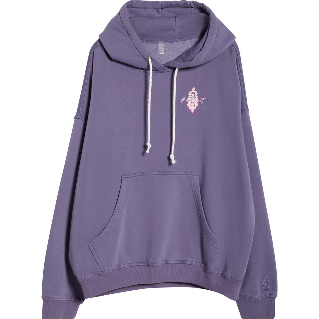 Free People Final Call Graphic Hoodie In Purple