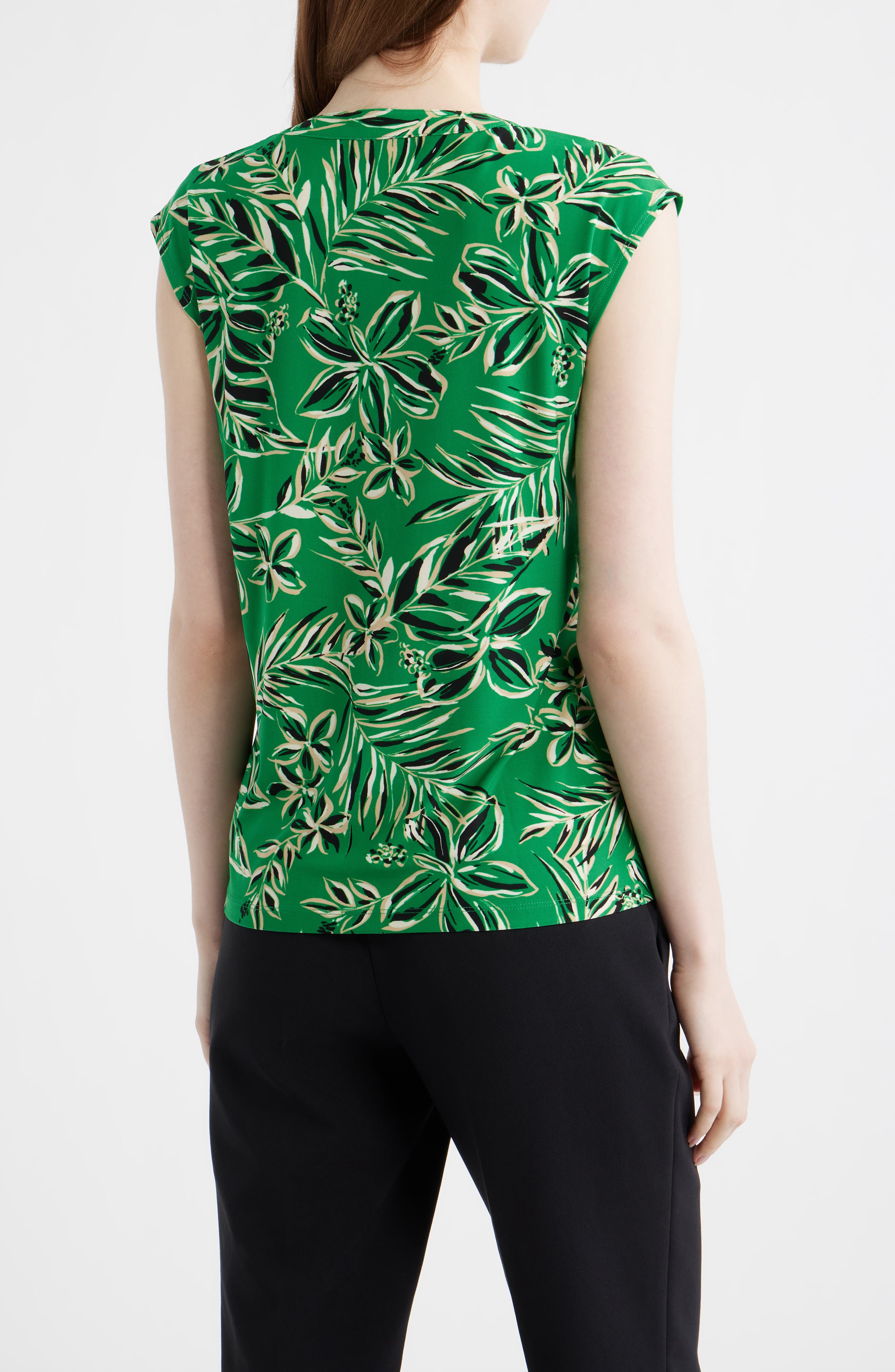 Tropical Print Dolman Sleeve Top - image 2