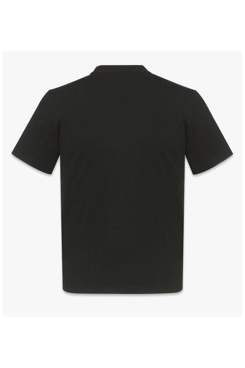 Laurel Logo Print T-Shirt in Organic Cotton, Alternate, color, BLACK
