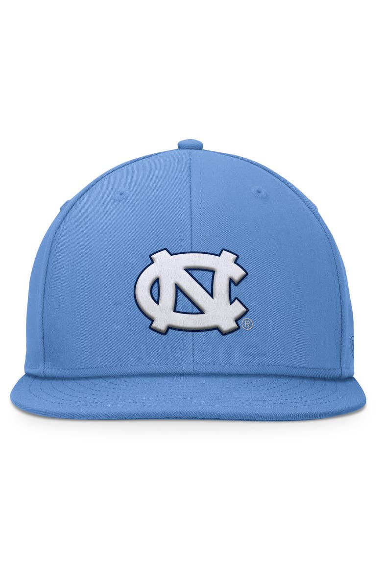 TOP OF THE WORLD Men's Top of the World Carolina Blue North Carolina Tar Heels Fundamental Snapback Hat, Alternate, color, Light Blue