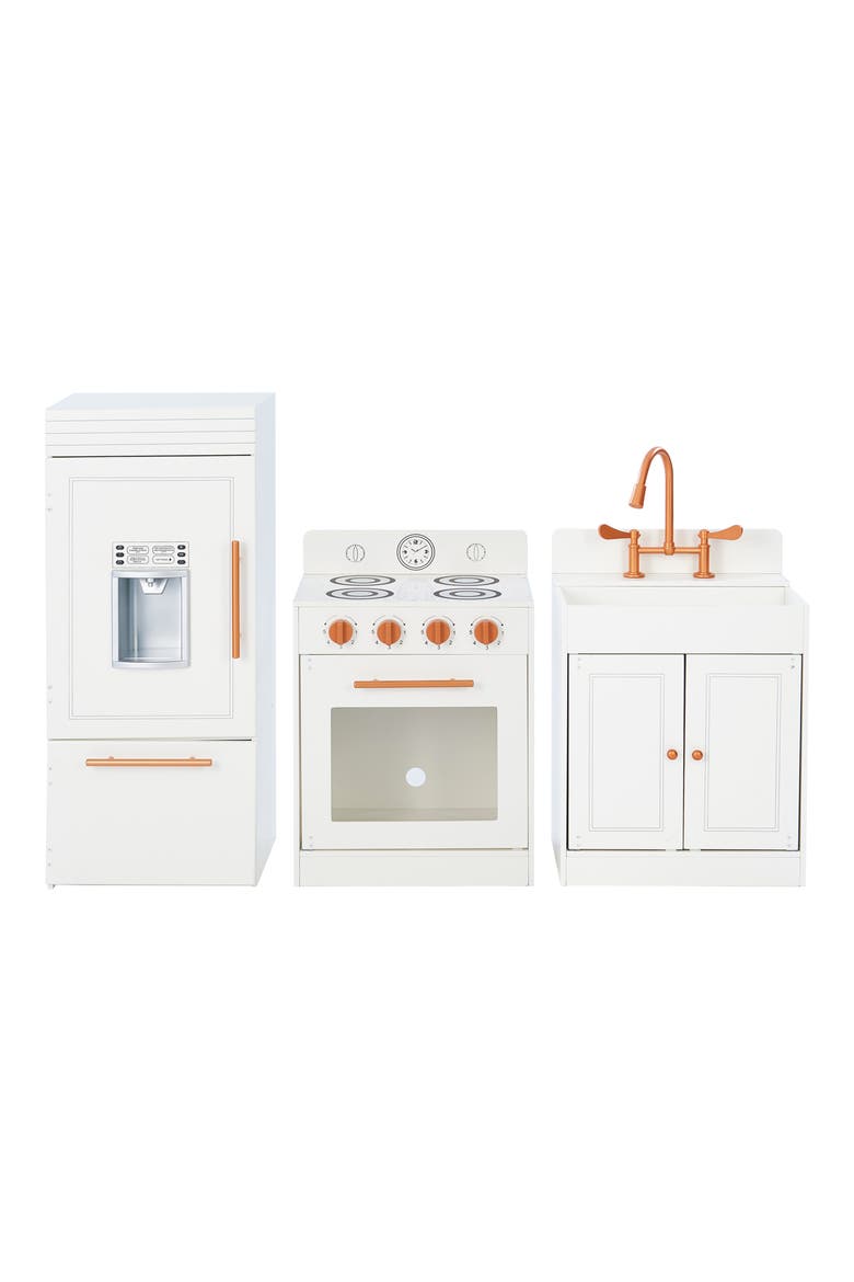 Little Chef Paris Classic Kitchen Playset, Alternate, color, WHITE / ROSE GOLD
