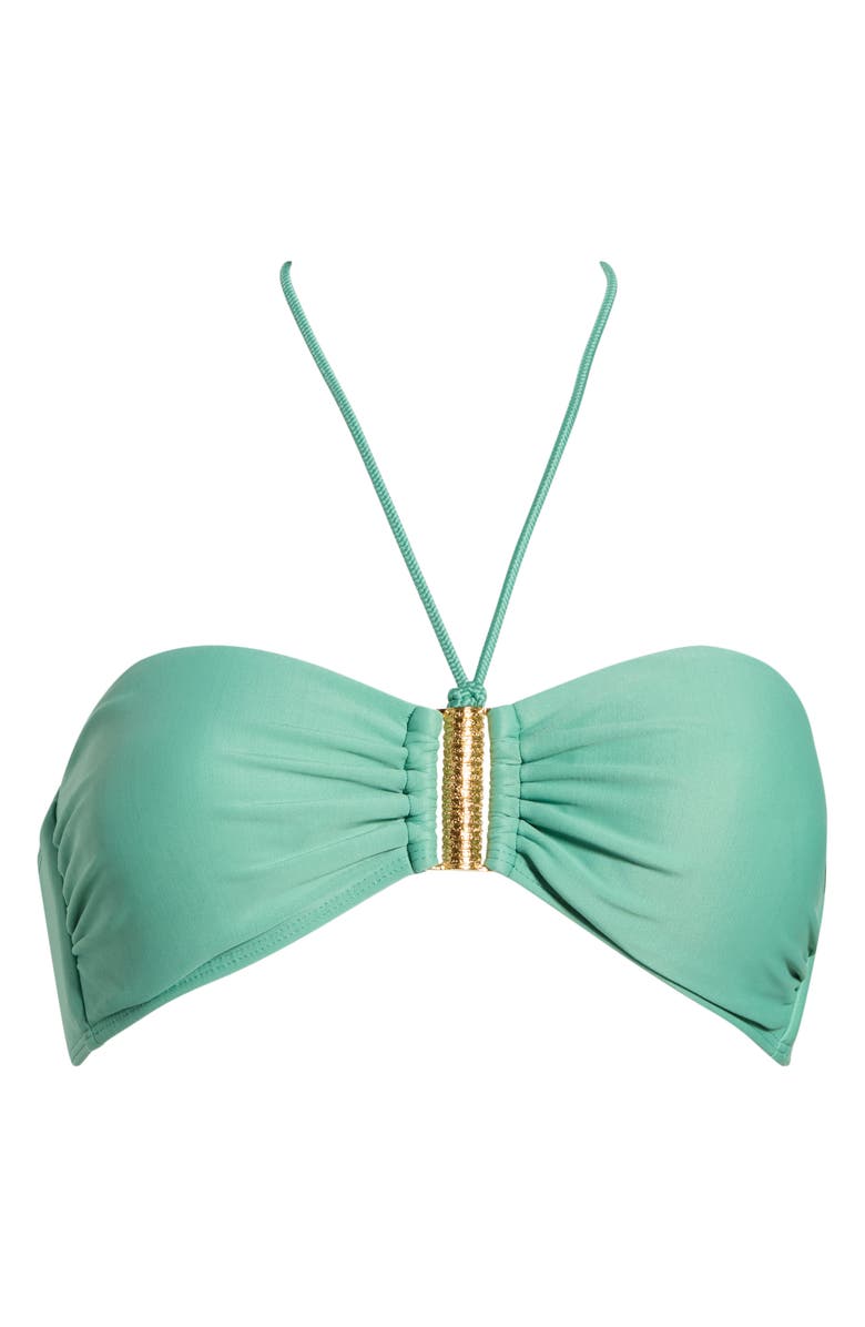 ViX Paula Hermanny Solid Stacy Convertible Bikini Top, Main, color, Green
