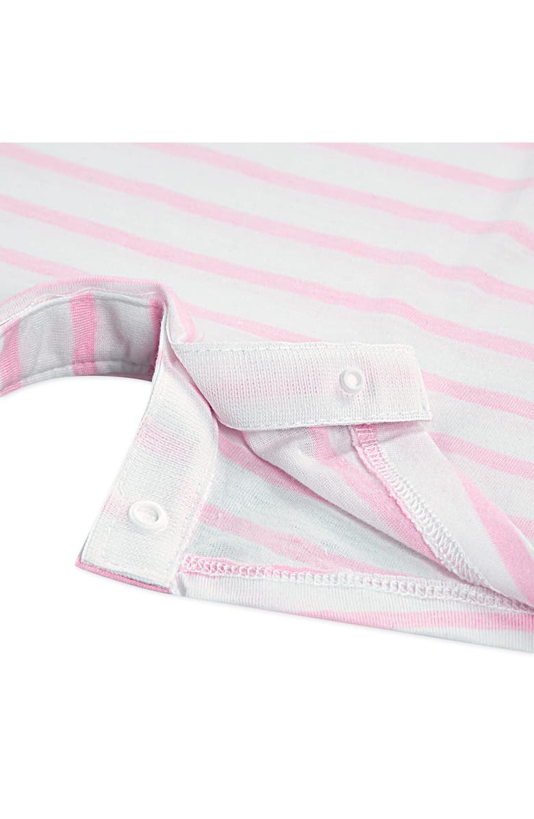 Nike Cotton Blend Terry Romper & Hat Set, Alternate, color, Pink Foam