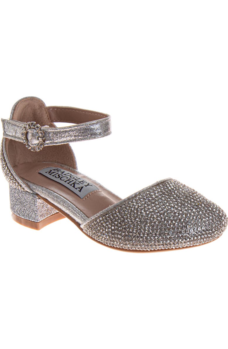 BADGLEY MISCHKA Dress Shoes for Girls, Main, color, Silver