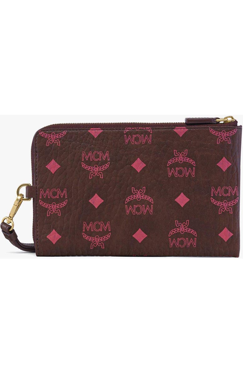 MCM Ottomar Travel Pouch in Visetos, Alternate, color, Cinnamon