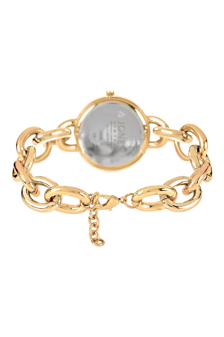 Three-Hand Quartz Bracelet Watch & Chain Link Bracelet Set, 36mm, Alternate, color, GOLD