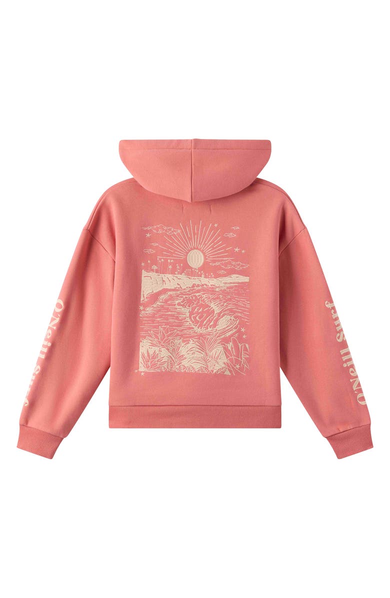 O'Neill Kids' Asher Embroidered Hoodie, Alternate, color, Canyon Rose