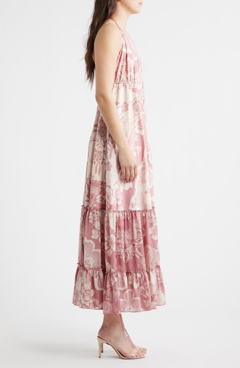 Parker The Davina Paisley Halter Maxi Dress, Alternate, color, Foxglove