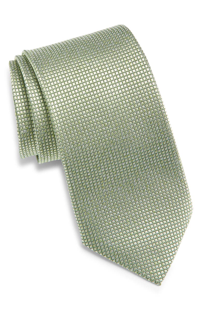 Nordstrom Solid Silk Tie, Main, color, Light Green
