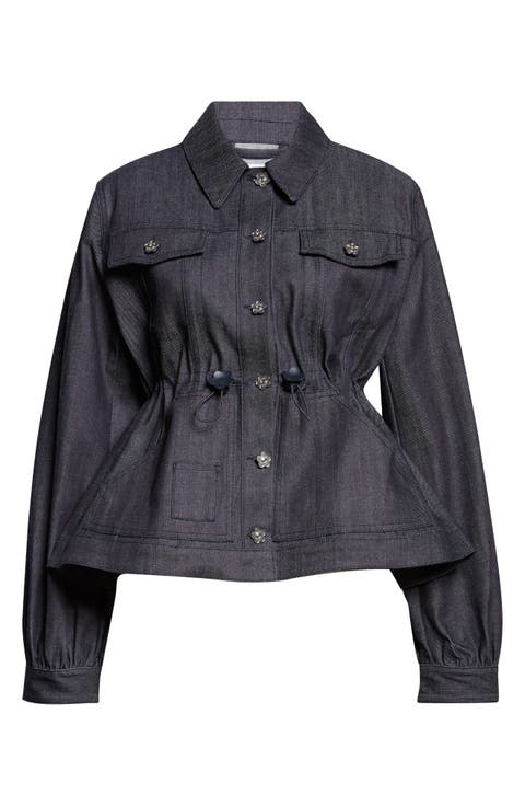 CBCandida Denim Peplum Jacket