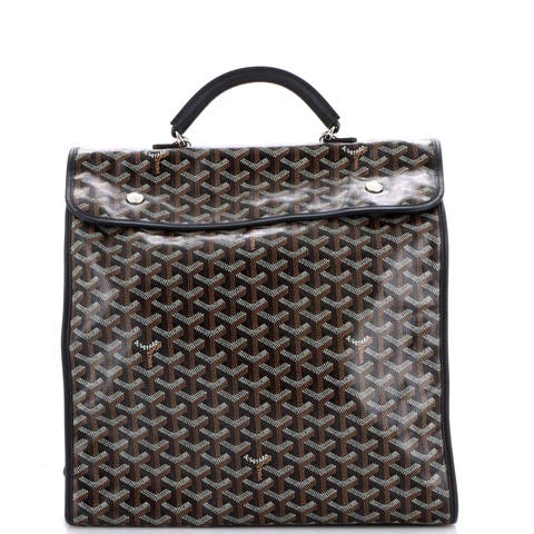 Saint Leger Briefcase Backpack Coated Canvas