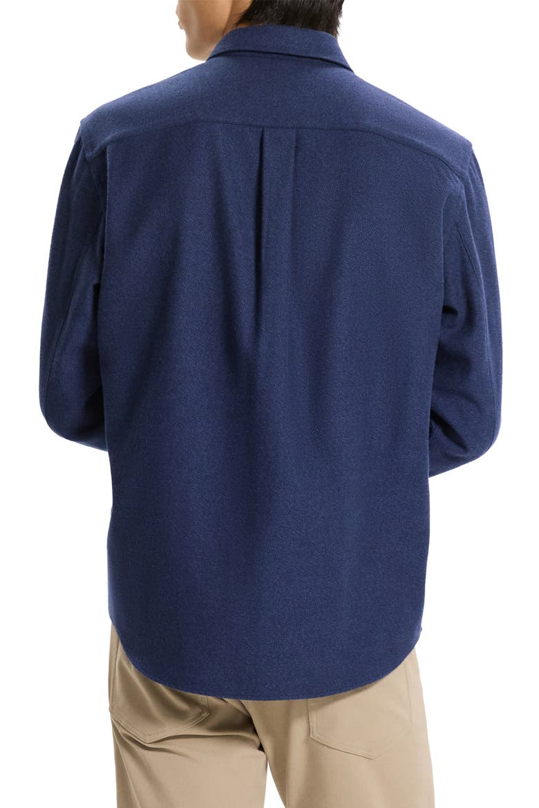 Weekend Brushed Cotton Twill Button-Up Shirt, Alternate, color, NAVY MULTI