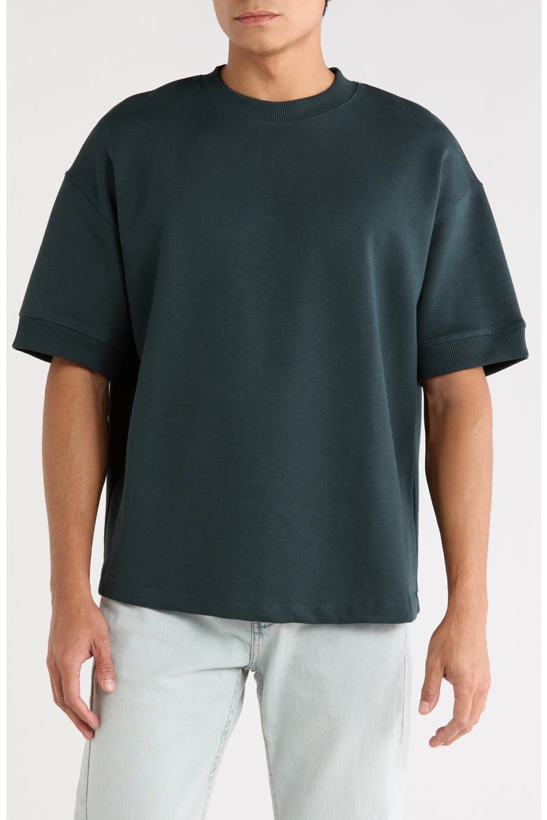Crewneck T-Shirt, Main, color, DARK GREEN