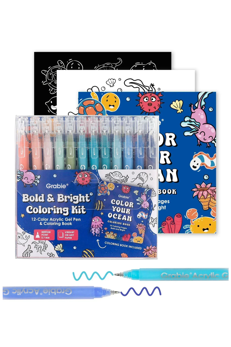 Bold and Bright Coloring Kit, Main, color, Ocean Colors