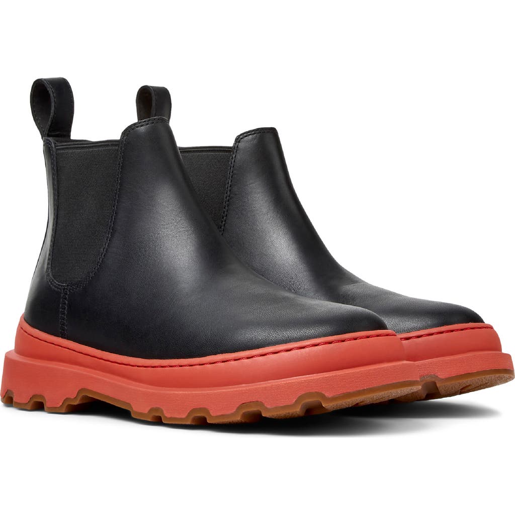 Camper Brutus Elastic-panelled Chelsea Boots In Black