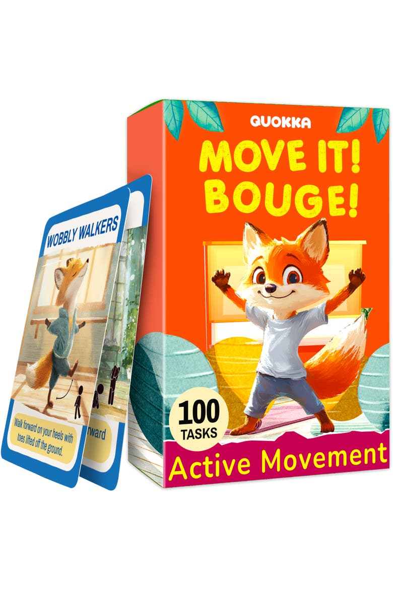 Kids Card Game Set with Multiple Activities, Main, color, Move It