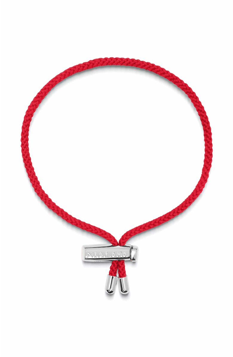 Nialaya String Bracelet, Main, color, Red