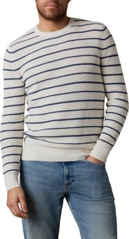Faherty Sunwashed Stripe Organic Cotton Sweater