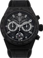 Watchfinder & Co. Tag Heuer Preowned 2019 Carrera CAR5A8P.FC6415 Rubber Strap Watch, 45mm