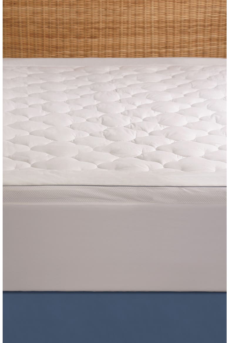 Cooling Mattress Pad, Alternate, color, WHITE