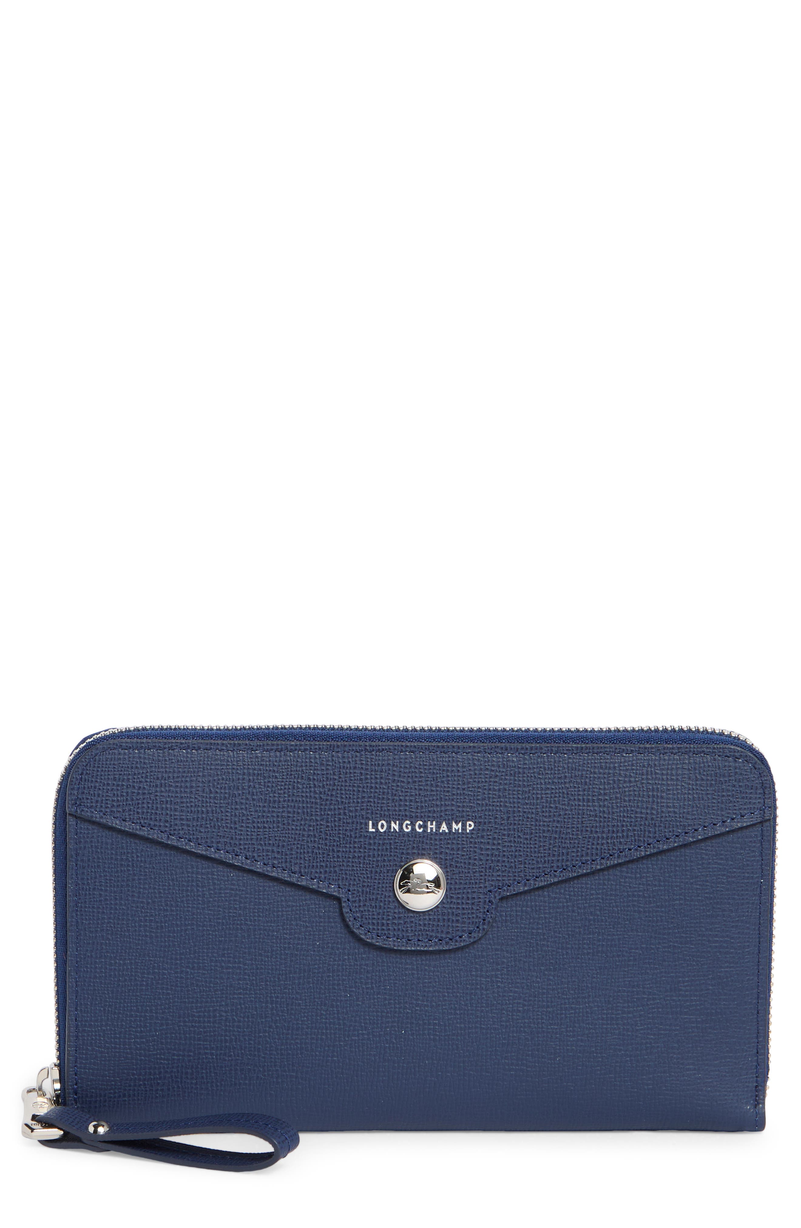 Longchamp Go Zip-Around Leather Wallet