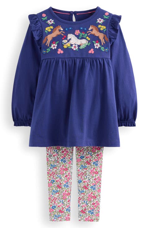 Kids' Embroidered Tunic & Leggings Set (Little Kid)