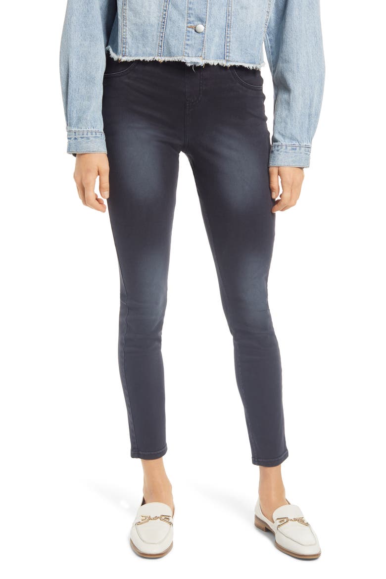 AZ Ultrasoft Denim Leggings, Main, color, FADED BLACK WASH