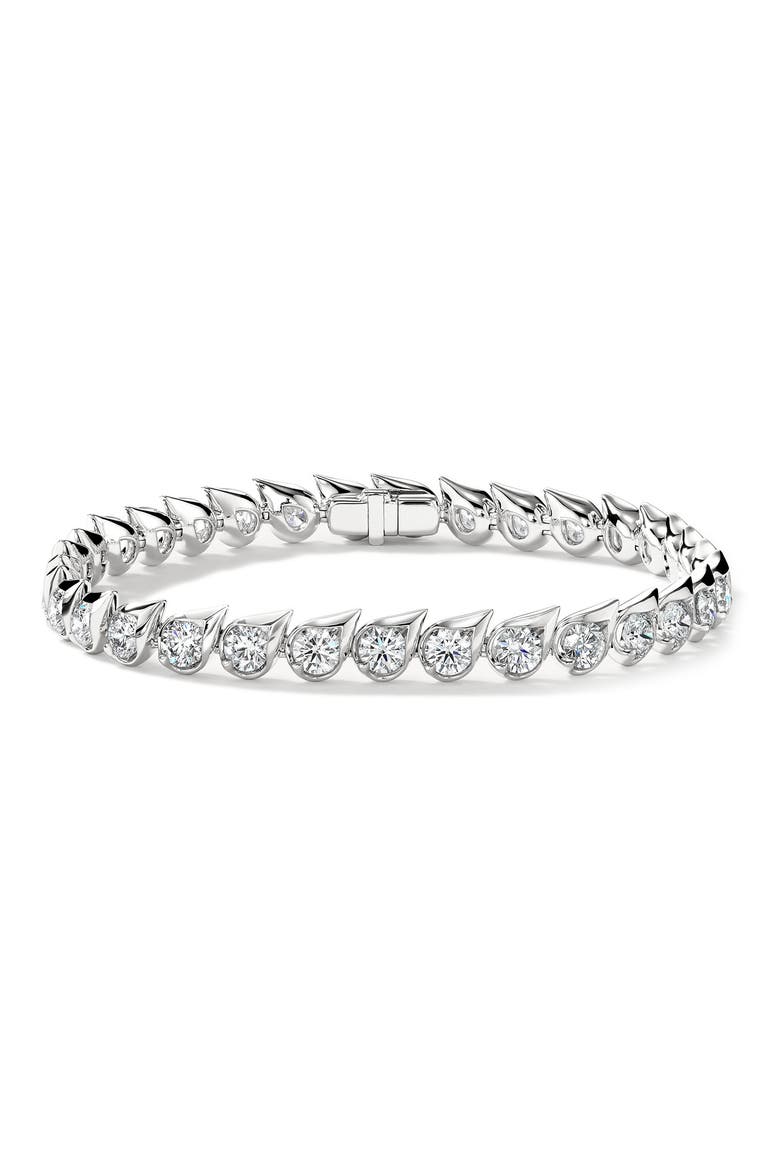 Lu Droplet Bracelet, Main, color, WHITE GOLD