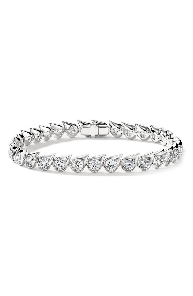 HEARTS ON FIRE Lu Droplet Bracelet, Main, color, White Gold