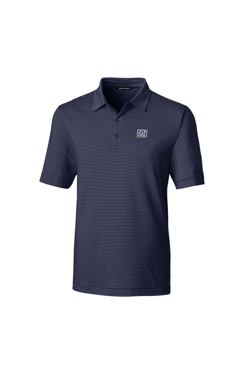Cutter & Buck Men's Cutter & Buck Navy New York Giants Throwback Logo Forge Pencil Stripe Stretch Polo, Alternate, color, 