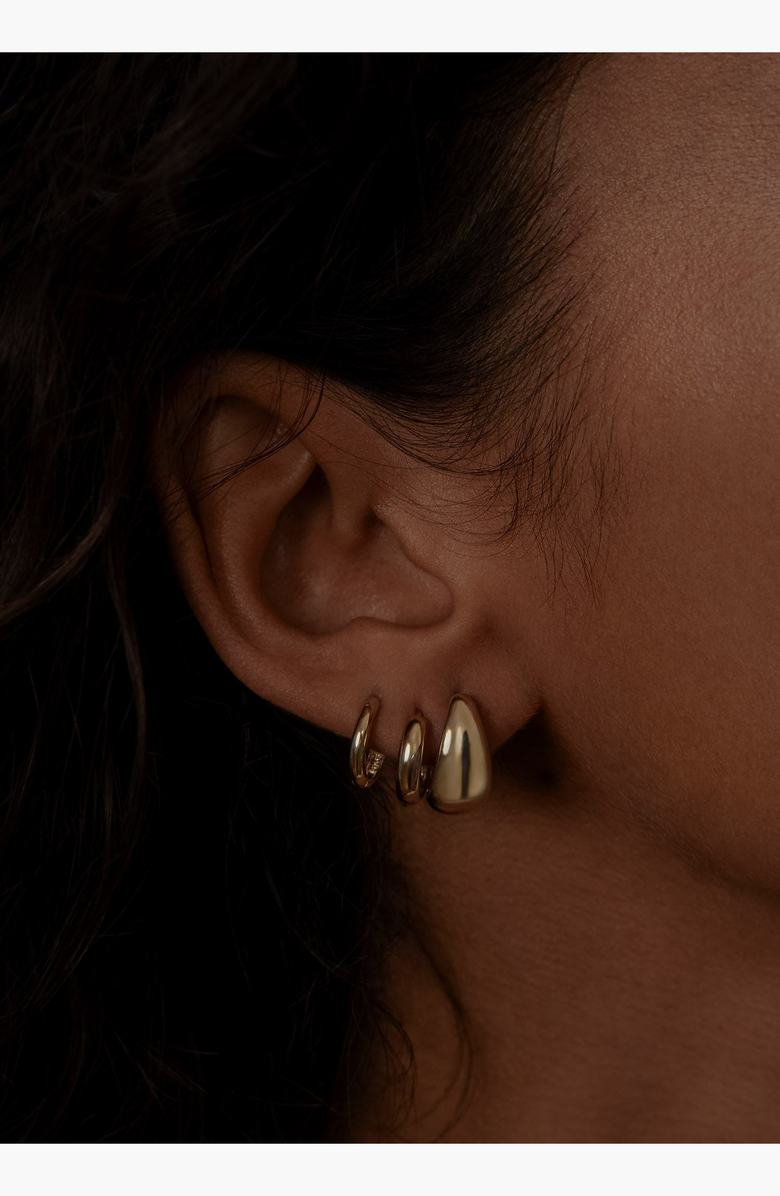 Kinn Classic Huggie Earrings, Alternate, color, Single