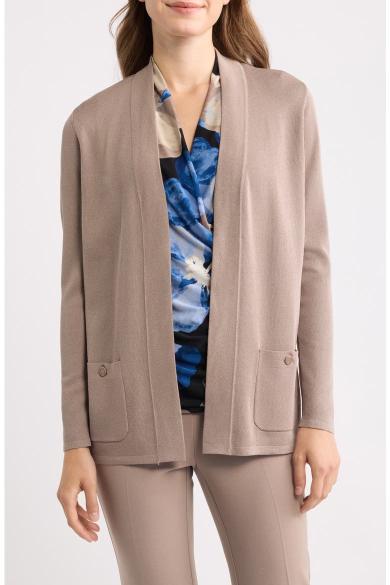 Malibu Open Front Cardigan, Main, color, NATURAL CLAY