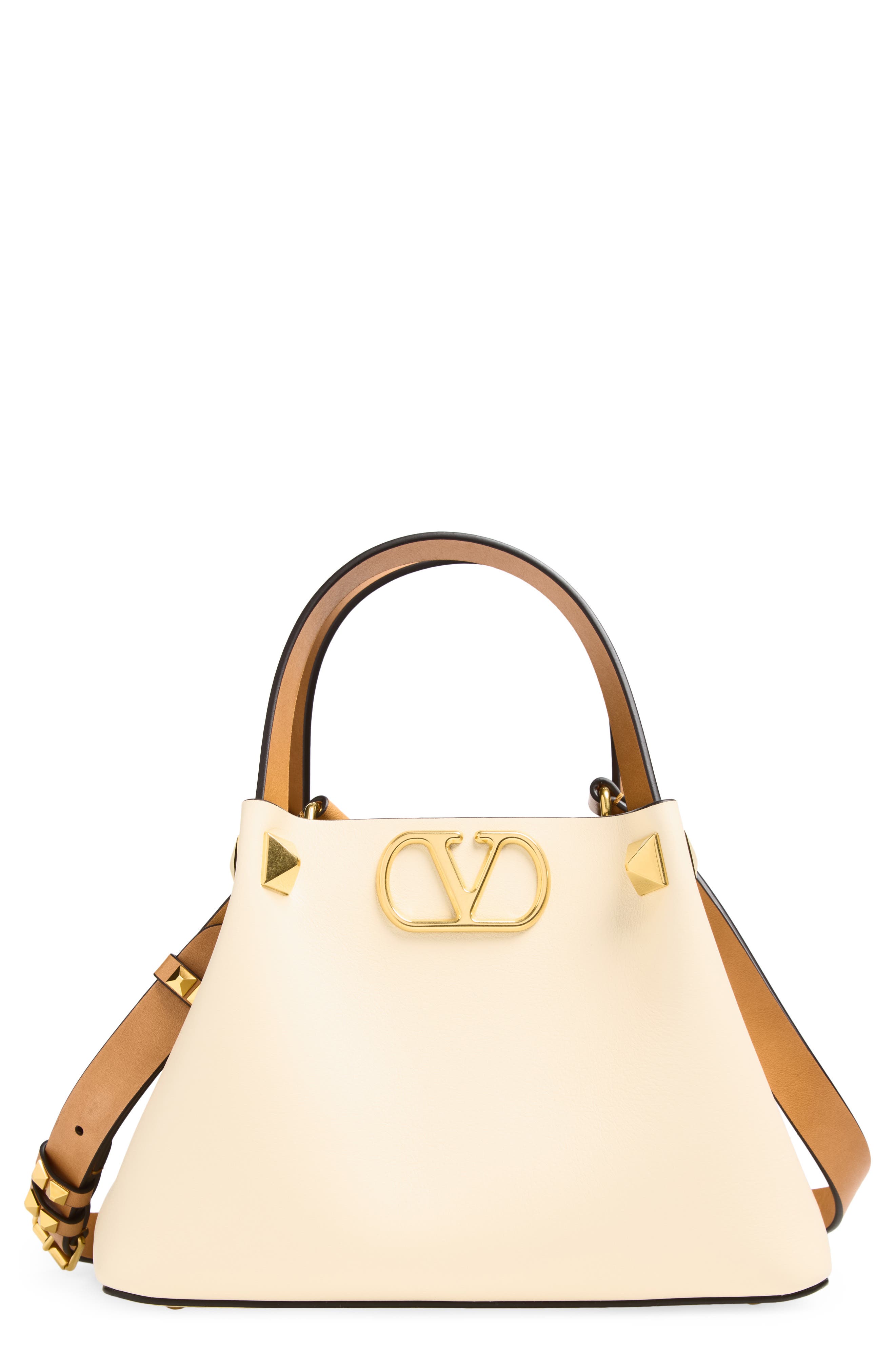 Valentino Garavani Small VLOGO Signature Top Handle Bag, Main, color, White
