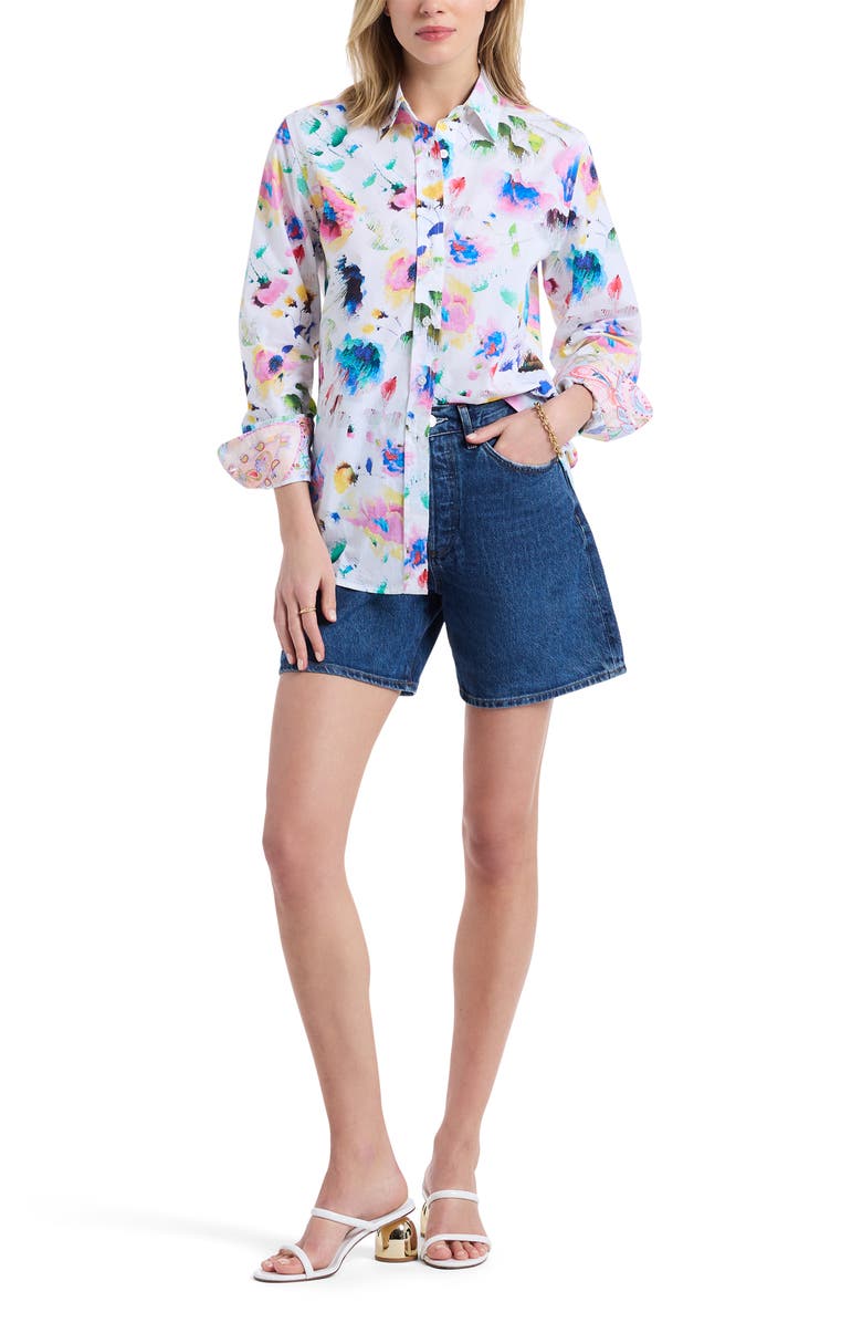 Robert Graham Carrie Long Sleeve Woven Shirt, Alternate, color, Multi