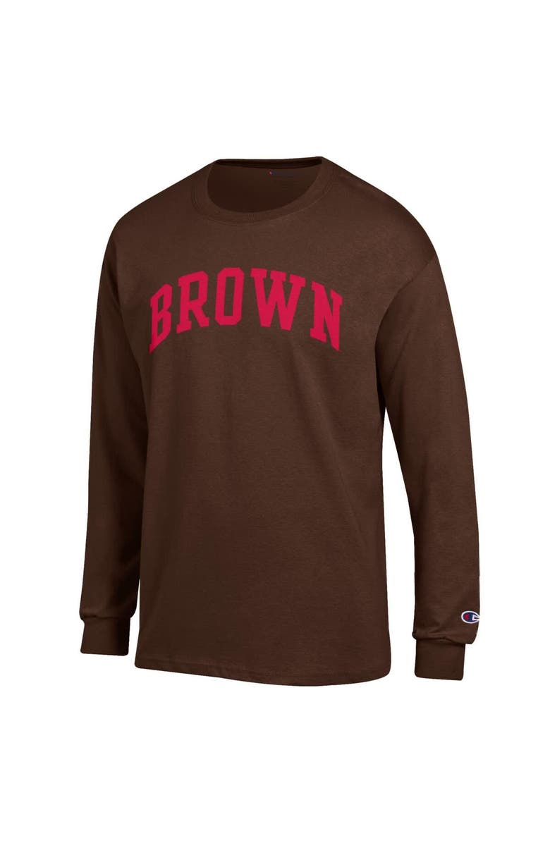 Champion Men's Champion Brown Brown Bears Basic Arch Long Sleeve T-Shirt, Alternate, color, Brown