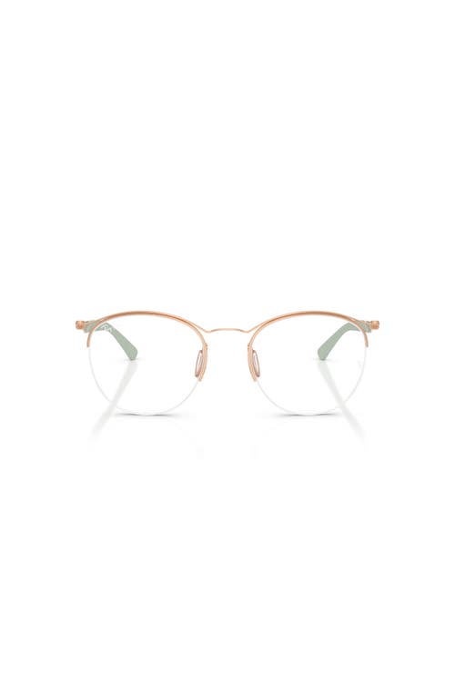 Ray Ban Ray-ban 52mm Round Optical Glasses In Gold