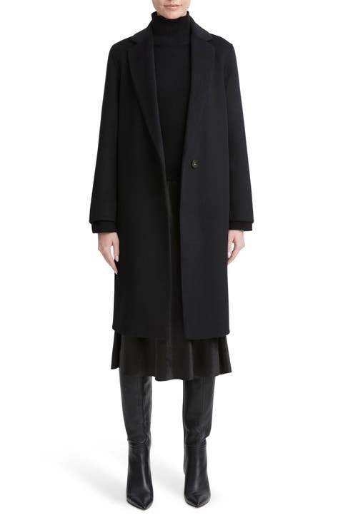 One-Button Long Coat