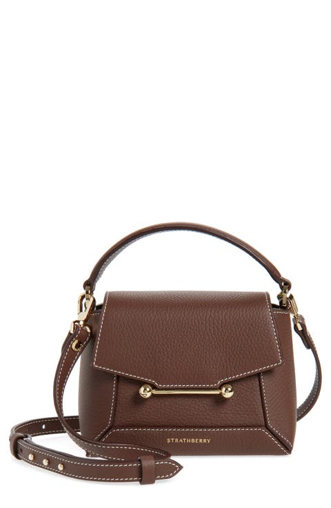Mini Mosaic Leather Top Handle Bag