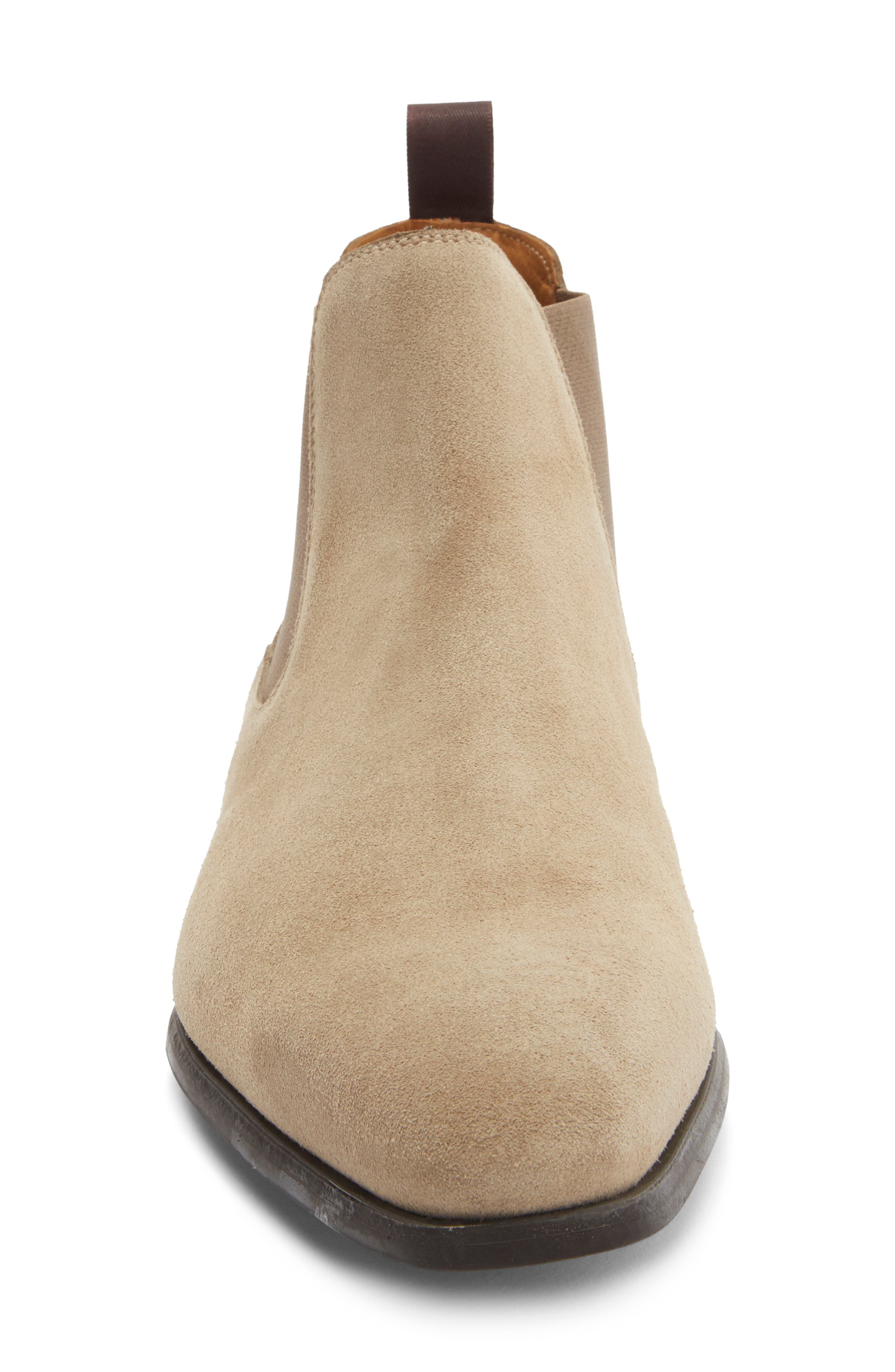 Magnanni Shaw Suede Chelsea Boot, Alternate, color, Taupe