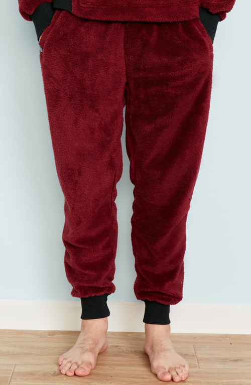 Jambys Floof Jogger In Burgundy