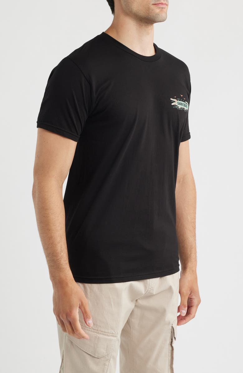 DARK SEAS Land of Sunsine Cotton Graphic T-Shirt, Alternate, color, Black