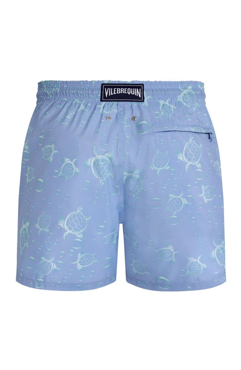Vilebrequin Ultra-light and packable Swim Trunks, Alternate, color, Cyan
