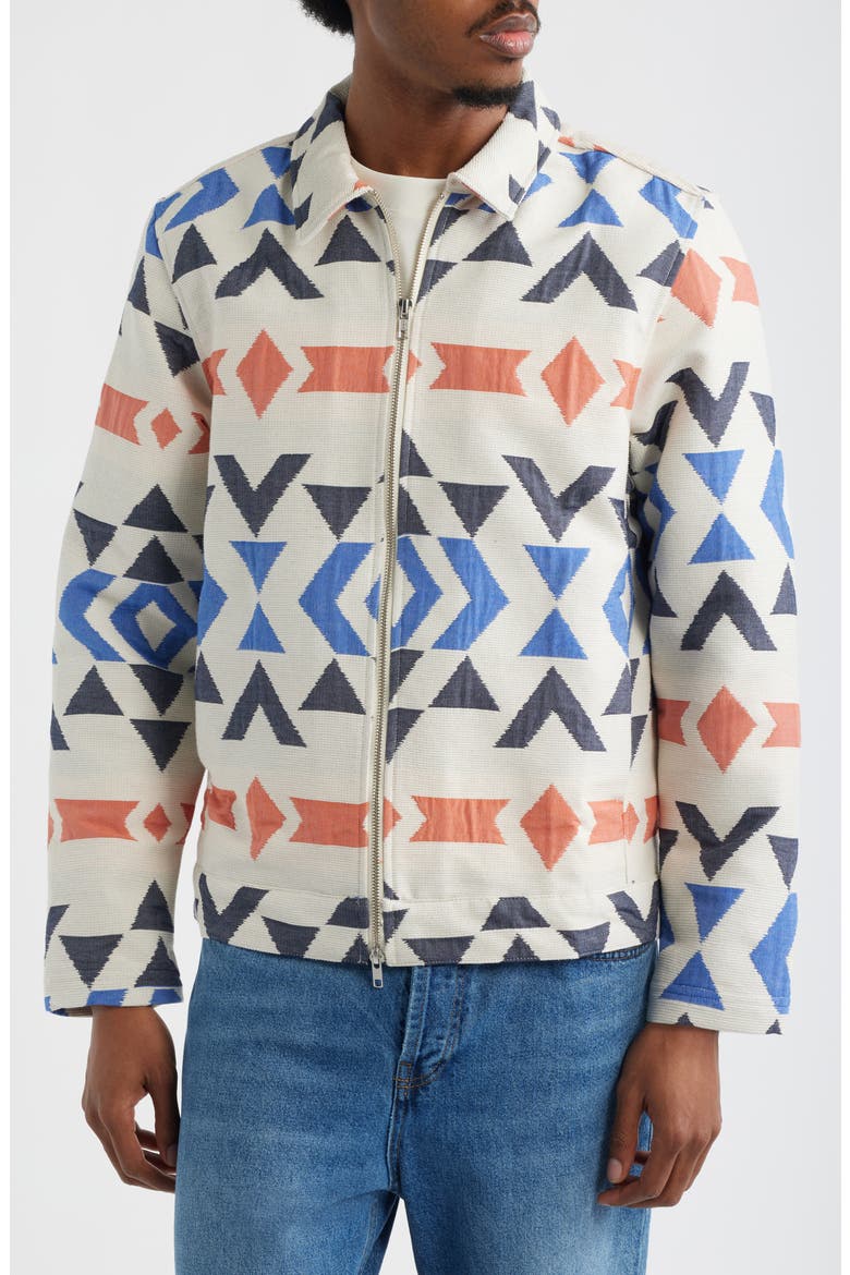 Park Jacquard Pattern Jacket, Alternate, color, ECRU/ MULTI