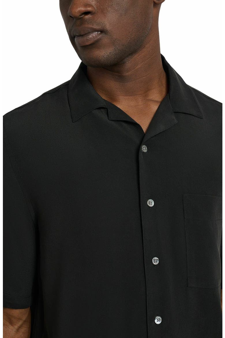 Silk Vacation Shirt, Alternate, color, BLACK