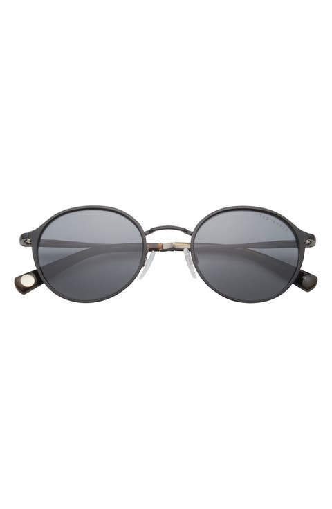 49mm Full Rim Polarized Round Sunglasses