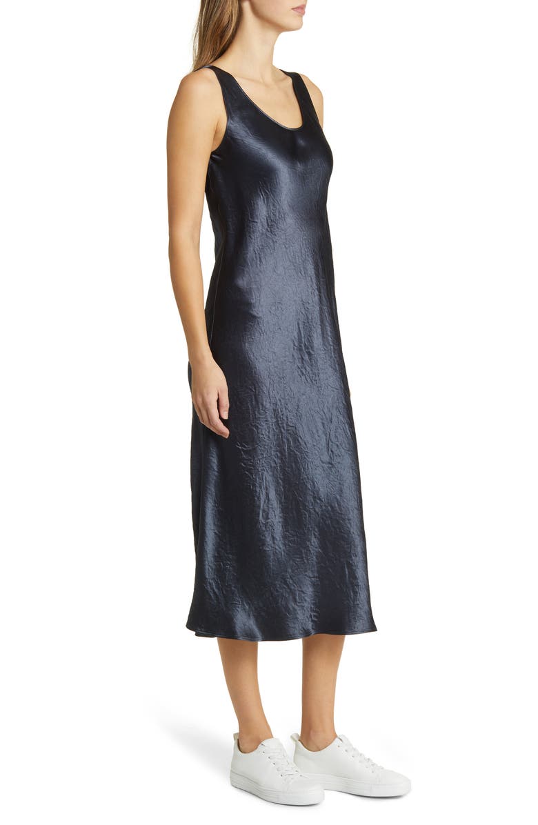 Max Mara Leisure Talete Textured Satin Midi Dress, Alternate, color, 