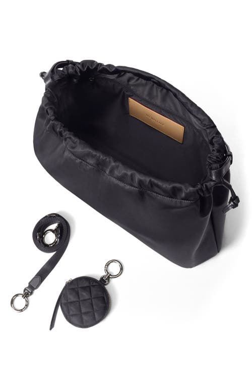 Mz Wallace Waverly Nylon Shoulder Bag In Black