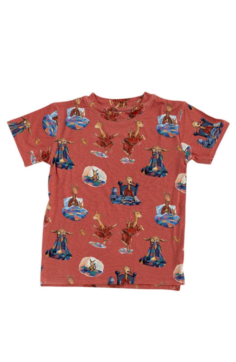 Charlie Lou Baby<sup>®</sup> Baby's Llama Llama Red Pajama T-Shirt, Main, color, Red